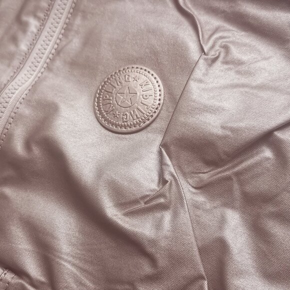 brand new Kipling reduced Large 44cm 15" Laptop Seoul Backpack rose gold pink - Picture 4 of 15